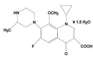 Zymar (gatifloxacin) Structural Formula Illustration