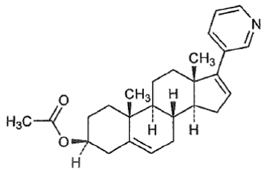 ZYTIGA® (abiraterone acetate) - Structural Formula  - Illustration