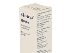 Benerva 250 mg, comprimé enrobé, tube de 40