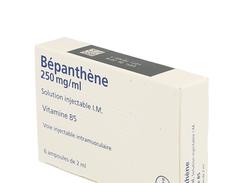 Bepanthene 250 mg/ml, solution injectable i.m., boîte de 6 ampoules de 2 ml