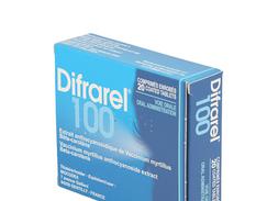 Difrarel 100 mg, comprimé enrobé, étui de 20