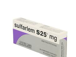 Sulfarlem s 25 mg, comprimé enrobé, boîte de 60