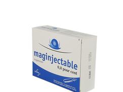 Maginjectable 0,8 pour cent, solution injectable, boîte de 12 ampoules de 10 ml