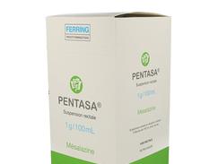 Pentasa 1 g/100 ml, suspension rectale, boîte de 5 flacons de 100 ml