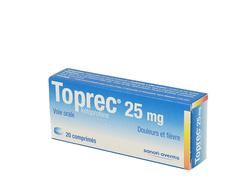 Toprec 25 mg, comprimé, boîte de 20