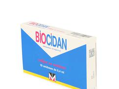 Biocidan 0,1 mg/0,4 ml collyre boîte de 10 récipients unidoses de 0,40 ml