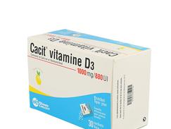 Cacit vitamine d3 1 000 mg/880 ui granulé pour solution buvable sachets boîte de 30