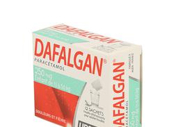 Dafalgan 250 mg, poudre effervescente pour solution buvable en sachet, sachets boîte de 12