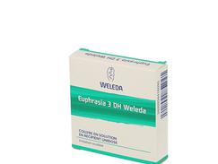 Euphrasia weleda 3 dh collyre boîte de 10 récipients unidoses de 0,40 ml