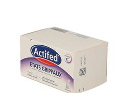 Actifed etats grippaux, poudre pour solution buvable en sachet-dose, boîte de 10 sachets-dose