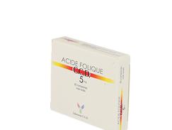Acide folique ccd 5 mg, comprimé, boîte de 20