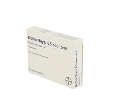 Biotine bayer 0,5 pour cent, solution injectable i.m., boîte de 6 ampoules de 1 ml