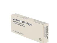 Vitamine b1 b6 bayer, comprimé pelliculé, boîte de 2 plaquettes thermoformées de 10