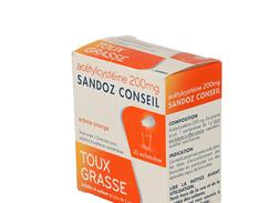 Acetylcysteine sandoz conseil 200 mg, granulés pour solution buvable en sachet-dose, boîte de 20 sachets-dose