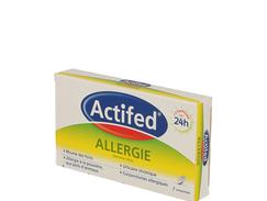 Actifed allergie cetirizine 10 mg, comprimé pelliculé sécable, boîte de 7