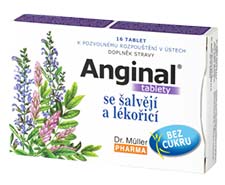 Ангинал с шалфеем, солодкой и эвкалиптовым маслом