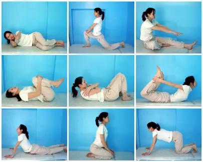 Примеры упражнений лечебной гимнастики при остеохондрозе позвоночника с протрузиями и грыжами межпозвонковых дисков.